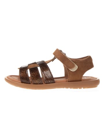 kmins Leder-Sandalen in Braun