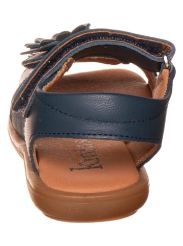 kmins Leren sandalen donkerblauw