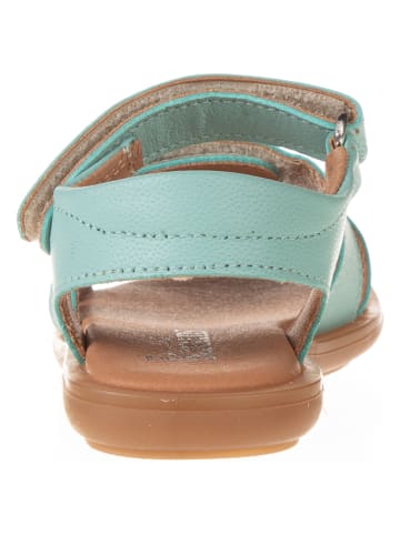 kmins Leder-Sandalen in Mint