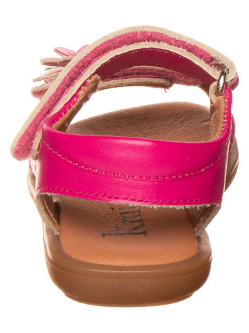 kmins Leder-Sandalen in Pink