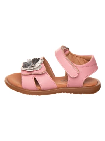 kmins Skórzane sandały w kolorze jasnoróżowym