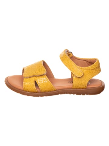 kmins Leder-Sandalen in Gelb