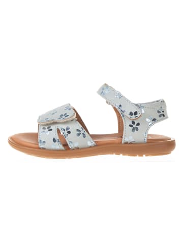 kmins Skórzane sandały w kolorze szarym