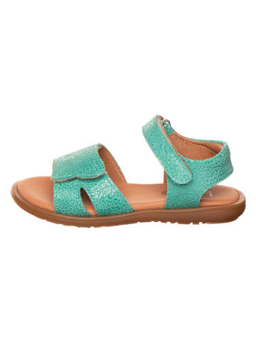 kmins Leren sandalen turquoise