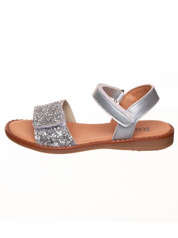 kmins Leren sandalen zilverkleurig