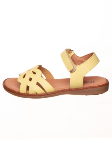 kmins Leren sandalen geel