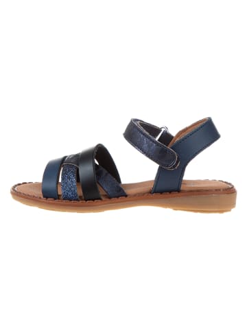 kmins Leder-Sandalen in Dunkelblau