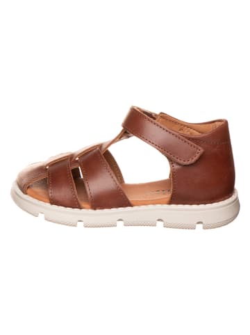 kmins Leren enkelsandalen bruin