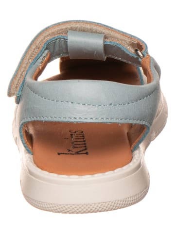 kmins Leren enkelsandalen grijs