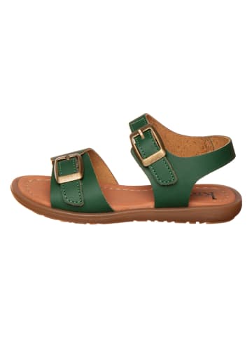 kmins Leren sandalen groen