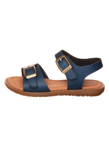 kmins Leren sandalen donkerblauw