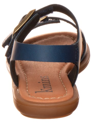kmins Leder-Sandalen in Dunkelblau