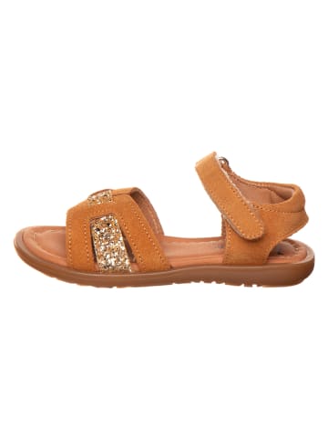 kmins Leren sandalen lichtbruin