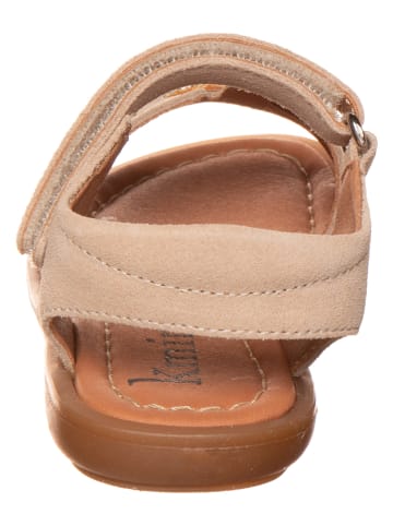 kmins Leder-Sandalen in Beige
