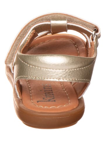 kmins Leren sandalen goudkleurig