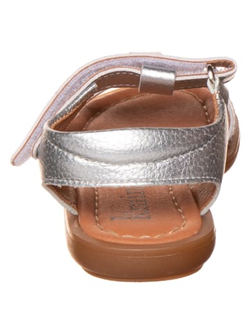kmins Leren sandalen zilverkleurig