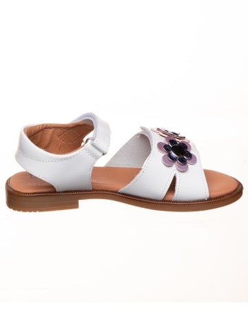 kmins Leder-Sandalen in Weiß