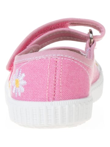 kmins Baleriny w kolorze różowym z paskiem