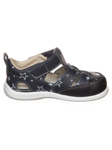 kmins Skórzane półsandały w kolorze granatowym