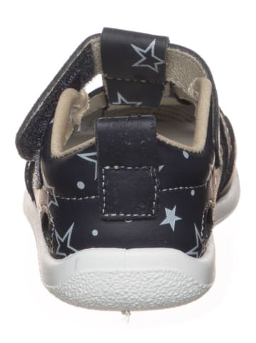 kmins Skórzane półsandały w kolorze granatowym