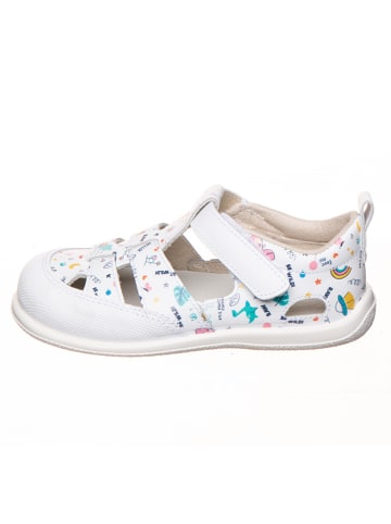 kmins Leren barefootschoenen wit/meerkleurig