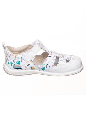 kmins Leren barefootschoenen wit/meerkleurig