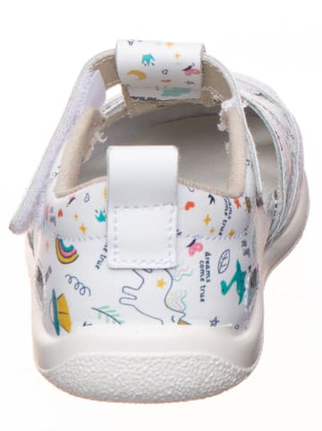 kmins Leder-Barfußschuhe in Weiß/ Bunt