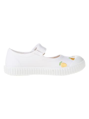 kmins Spangenballerinas in Weiß