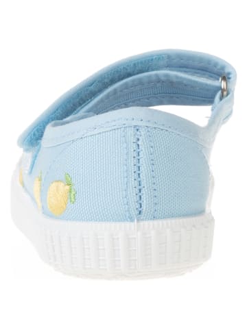 kmins Ballerina's met bandje lichtblauw