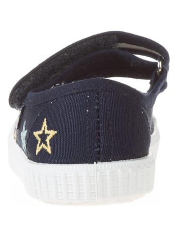 kmins Ballerina's met bandje donkerblauw