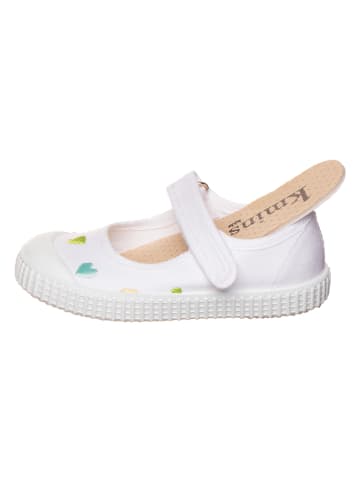 kmins Spangenballerinas in Weiß