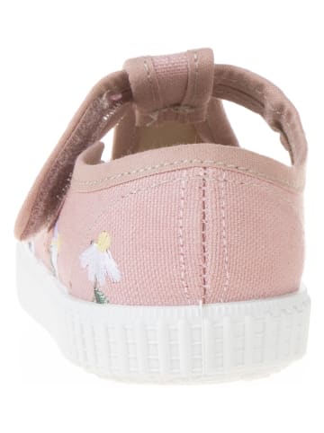 kmins Baleriny w kolorze jasnoróżowym z paskiem