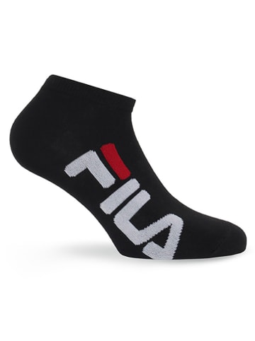 Fila 6er-Set Sneaker-Socken in Schwarz
