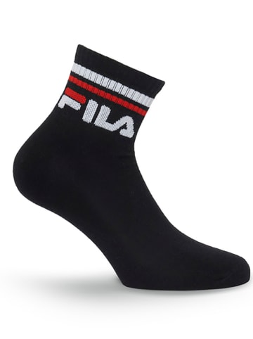 Fila 9er-Set Socken in Schwarz