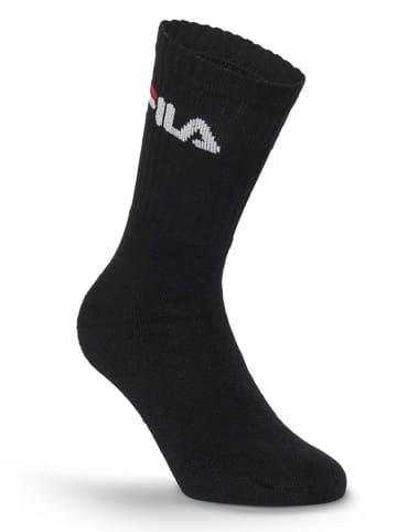 Fila 6er-Set Tennissocken in Schwarz