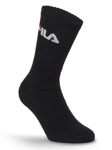 Fila 9er-Set Tennissocken in Schwarz