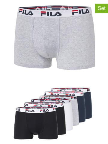 Fila Bokserki (6 par) w kolorze granatowym,czarnym, białym i szarym