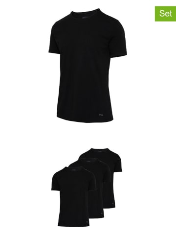 Fila 3er-Set Shirts in Schwarz