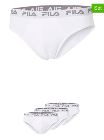 Fila 3er-Set Slips in Weiß
