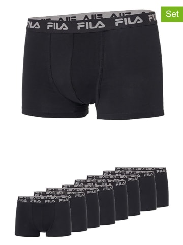 Fila 8er-Set Boxershorts in Schwarz