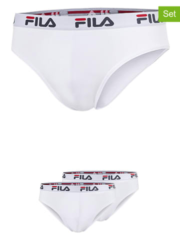 Fila 3er-Set Slips in Weiß