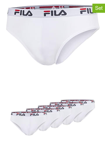Fila 5er-Set Slips in Weiß