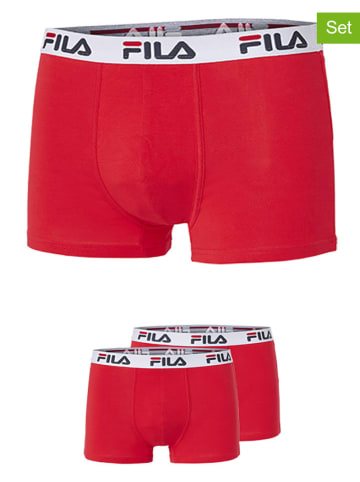Fila Bokserki (2 pary) w kolorze czerwonym