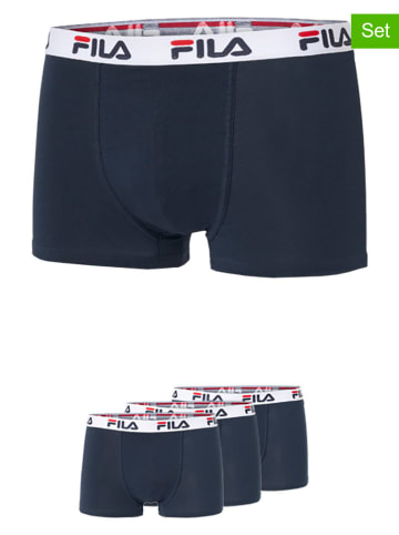 Fila 3er-Set Boxershorts in Dunkelblau