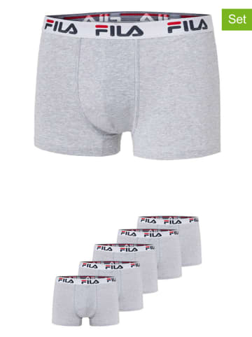 Fila 5er-Set Boxershorts in Grau