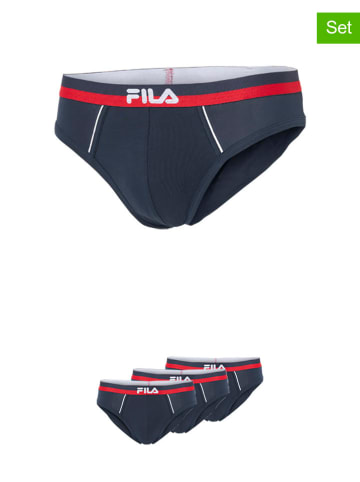Fila 3er-Set Slips in Dunkelblau