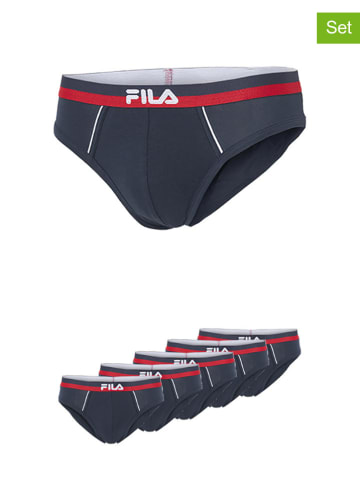 Fila 5er-Set Slips in Dunkelblau
