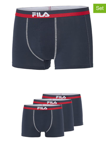 Fila 3er-Set Boxershorts in Dunkelblau