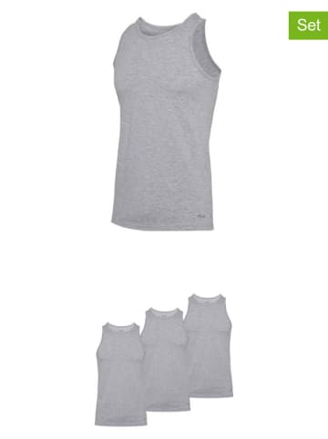 Fila 3er-Set Unterhemden in Grau