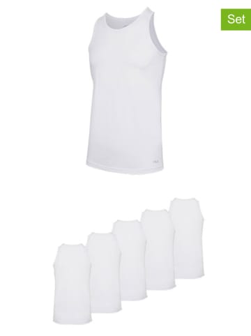 Fila 5er-Set Unterhemden in Weiß